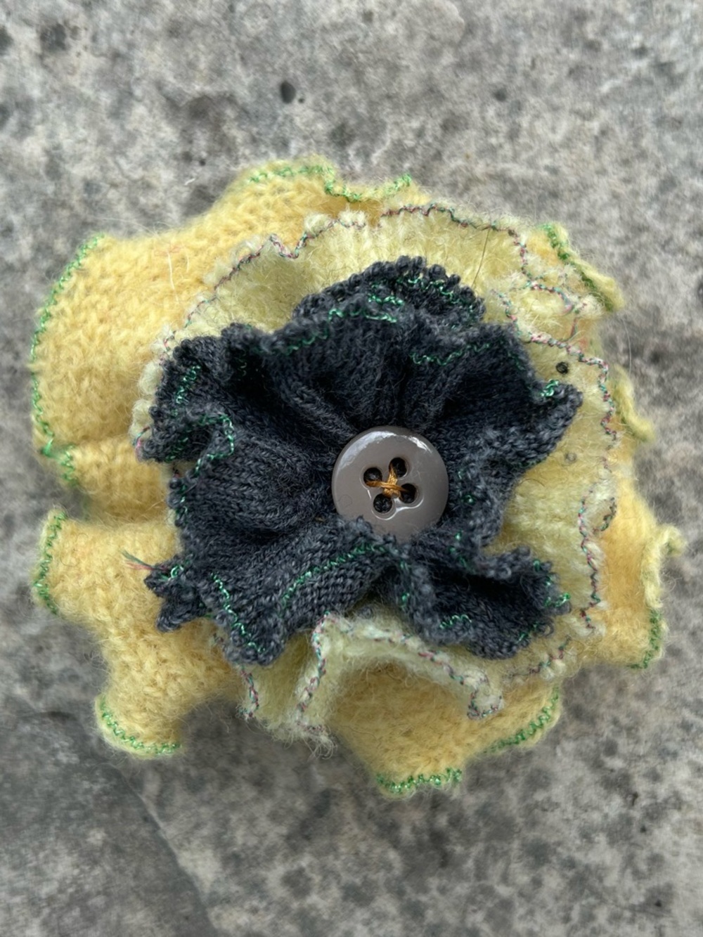 Vintage Cashmere Floral Brooch